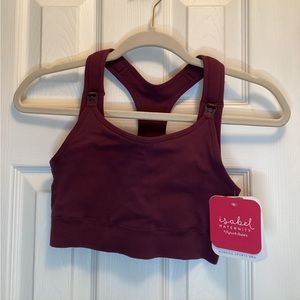 Isabel Maternity Nursing Sports Bra Brand New with Tags, Small, Purple
